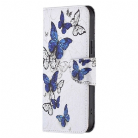 Folio-fodral För iPhone 13 Pro Max Otroliga Fjärilar