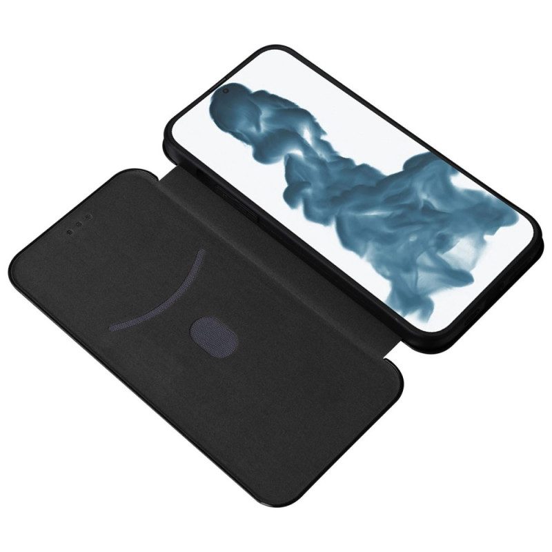 Folio-fodral För iPhone 14 Pro Max Läderfodral Kolfiber