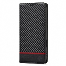 Folio-fodral För iPhone 17 Kolfiber Lc.imeeke