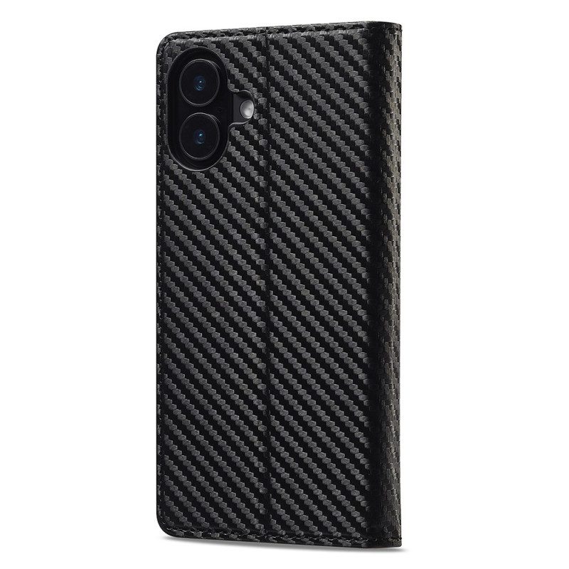 Folio-fodral För iPhone 17 Kolfiber Lc.imeeke