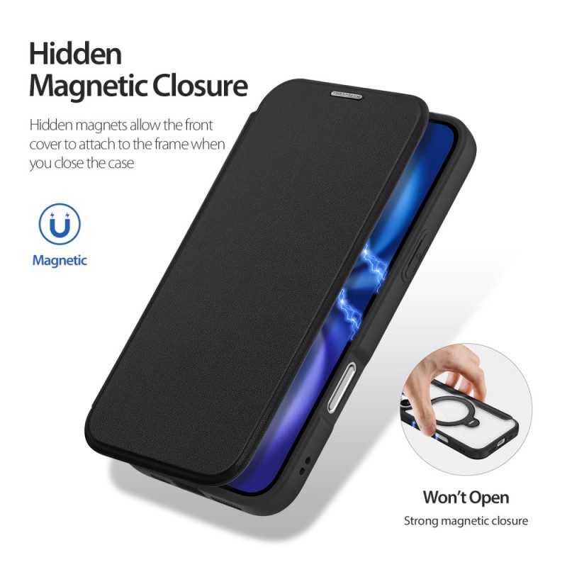 Folio-fodral För iPhone 17 Magsafe Skin X Pro-serien Med Dux Ducis-stativ