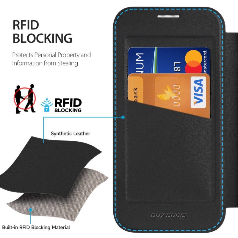 Folio-fodral För iPhone 17 Magsafe Skin X Pro-serien Med Dux Ducis-stativ