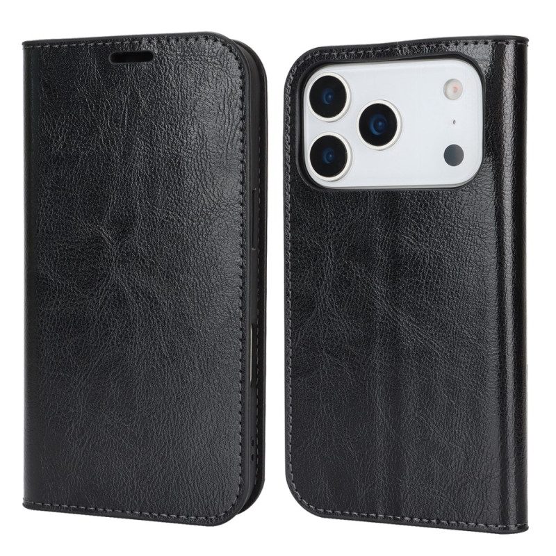 Folio-fodral För iPhone 17 Pro-läder