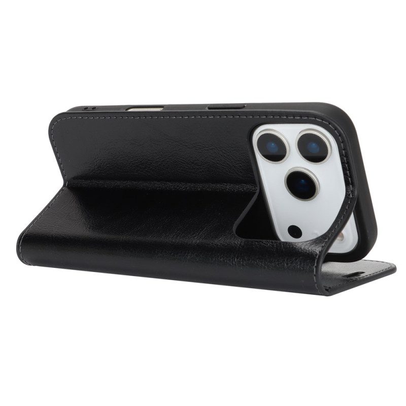 Folio-fodral För iPhone 17 Pro-läder