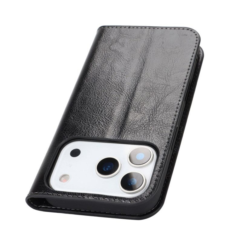 Folio-fodral För iPhone 17 Pro-läder