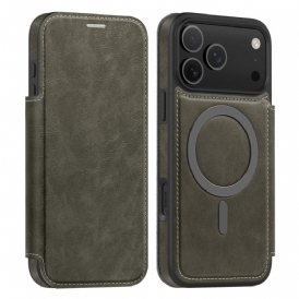 Folio-fodral För iPhone 17 Pro Max Magsafe-kompatibel Med Rfid-korthållare