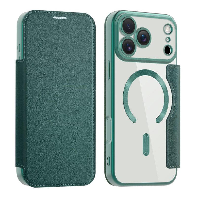 Folio-fodral För iPhone 17 Pro Max Magsafe-kompatibel Med Rfid-korthållare