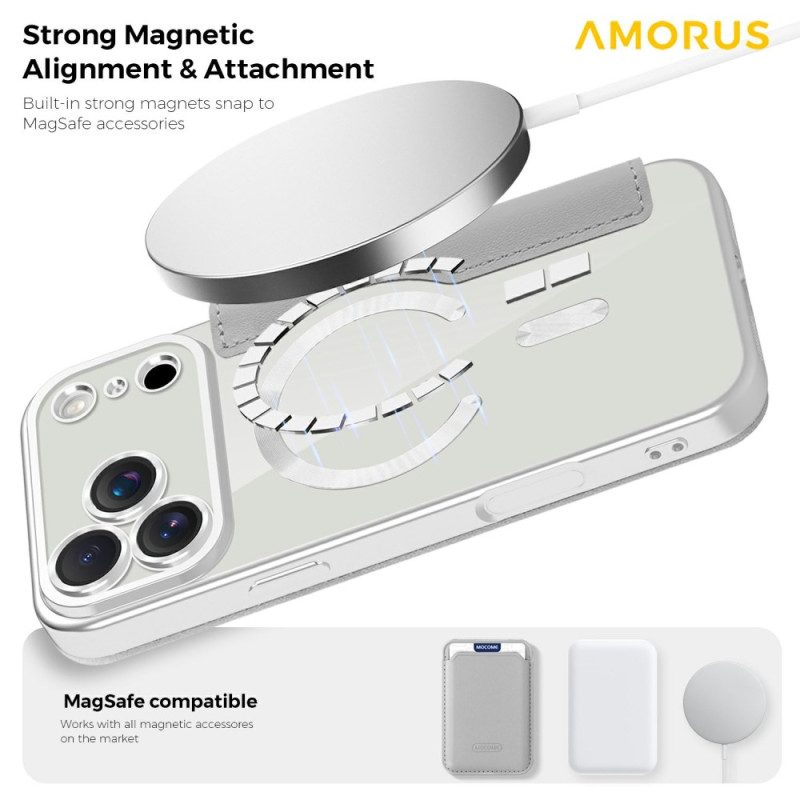Folio-fodral För iPhone 17 Pro Max Magsafe-kompatibel Med Rfid-korthållare