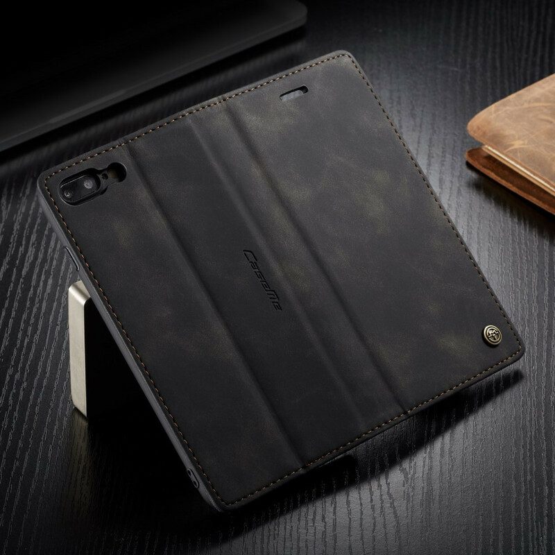 Folio-fodral För iPhone 8 Plus / 7 Plus Läderfodral Caseme Konstläder