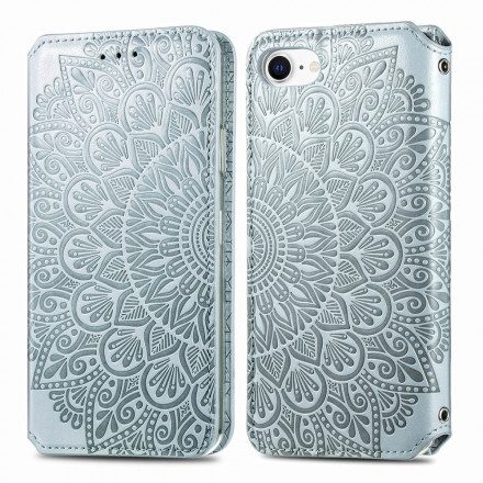 Folio-fodral För iPhone SE 3 / SE 2 / 8 / 7 Läderfodral Mandalas