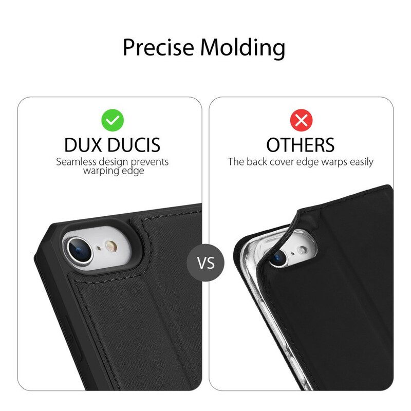 Folio-fodral För iPhone SE 3 / SE 2 / 8 / 7 Läderfodral Skin X Series Dux Ducis