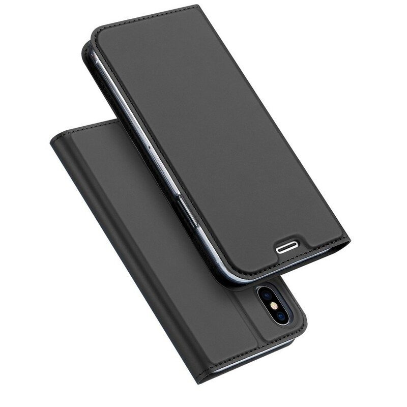 Folio-fodral För iPhone X / XS Läderfodral Harmonisk