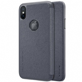 Folio-fodral För iPhone X / XS Läderfodral Nillkin