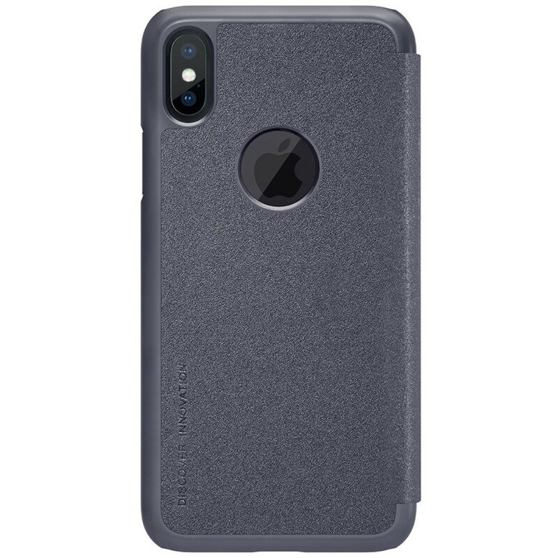 Folio-fodral För iPhone X / XS Läderfodral Nillkin