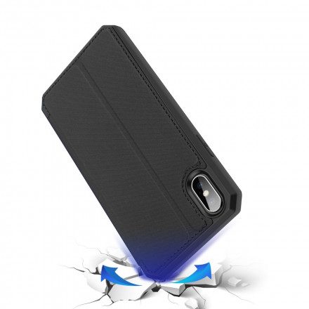 Folio-fodral För iPhone X / XS Läderfodral Skin X Series Dux Ducis