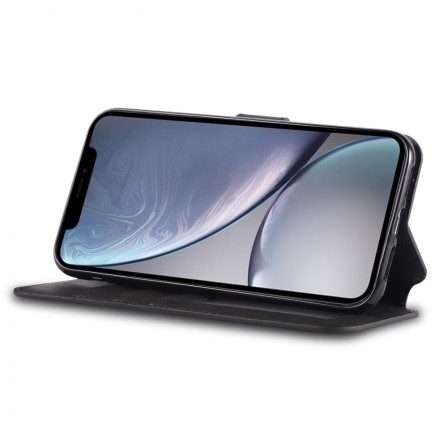 Folio-fodral För iPhone XR Azns Lädereffekt