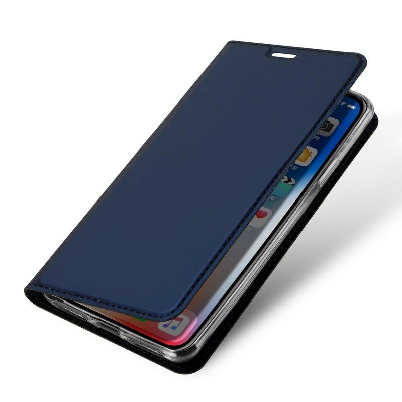 Folio-fodral För iPhone XR Läderfodral Första Klassens Serie