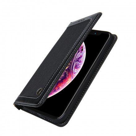 Folio-fodral För iPhone XR Läderfodral Jeansstil Cmai2