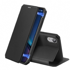 Folio-fodral För iPhone XR Läderfodral Skin X Series Dux Ducis