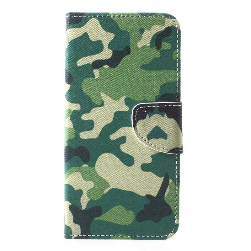 Folio-fodral För iPhone XR Militärt Kamouflage