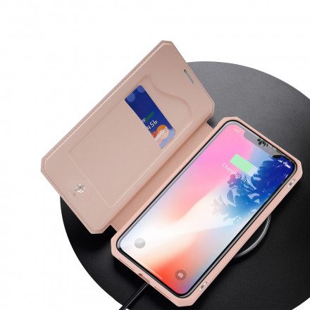 Folio-fodral För iPhone XS Max Läderfodral Skin X Series Dux Ducis