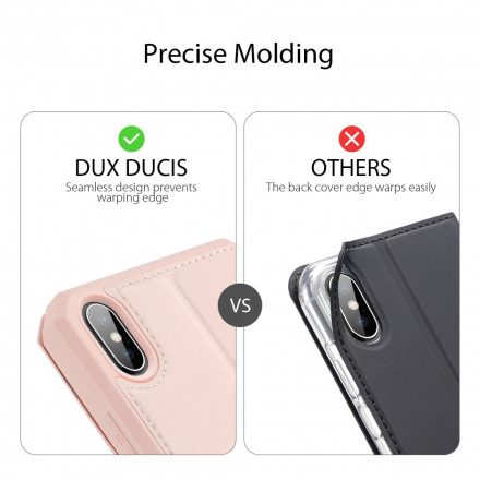 Folio-fodral För iPhone XS Max Läderfodral Skin X Series Dux Ducis