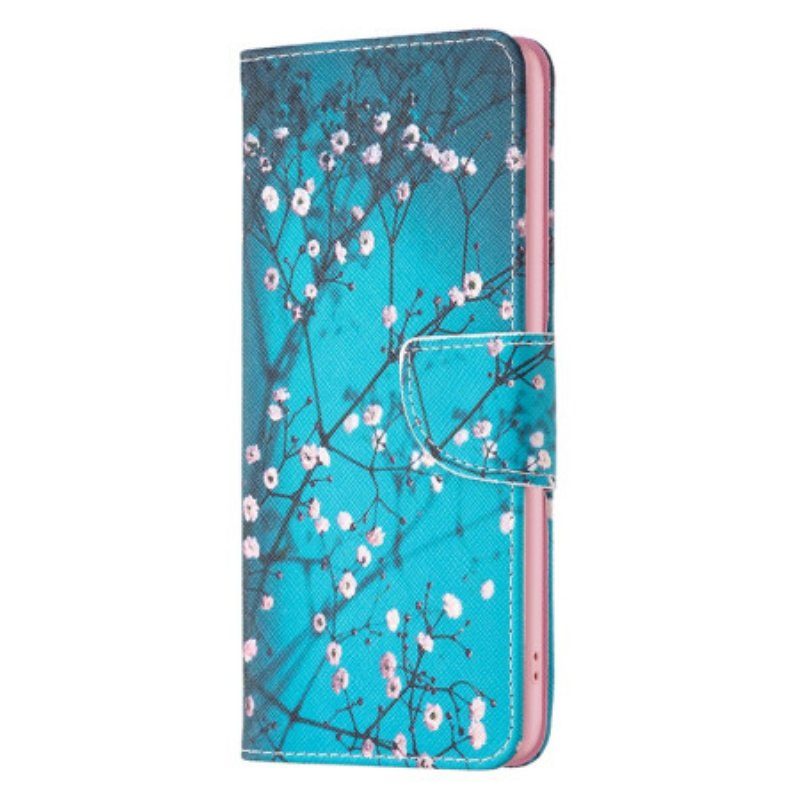 Folio-fodral iPhone 15 Blommande Grenar