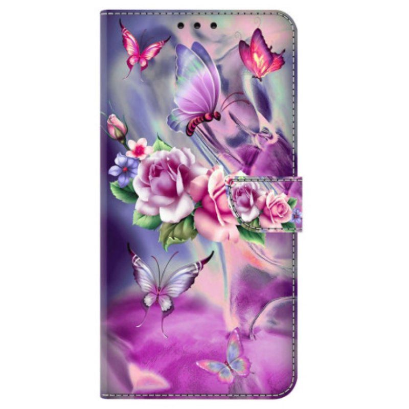 Folio-fodral iPhone 15 Pro Vackra Blommor