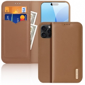 Folio-fodral iPhone 16 Pro Max Telefonfodral Rfid-blockering Hivo Series Dux Ducis