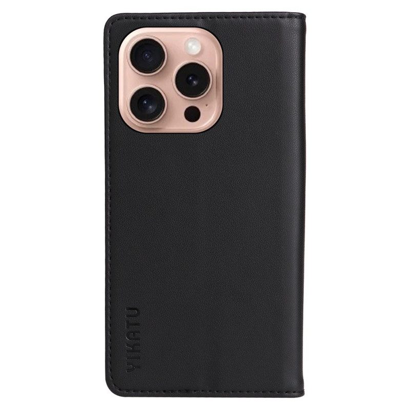 Folio-fodral iPhone 16 Pro Telefonfodral Klassisk Yikatu