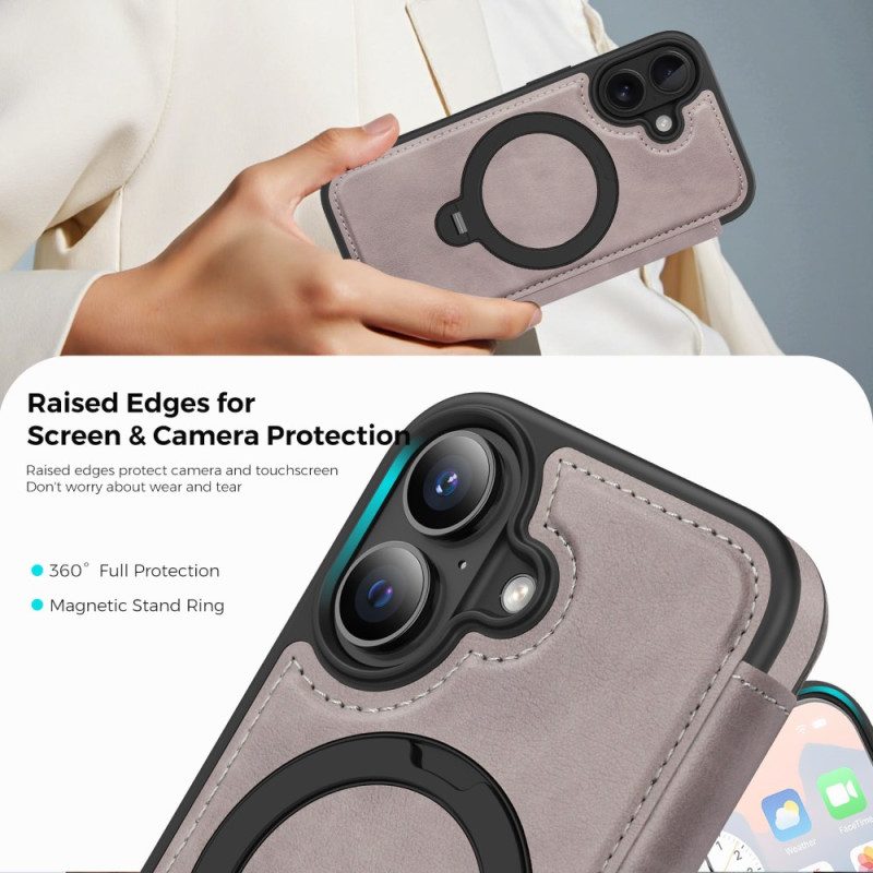 Folio-fodral iPhone 17 Magsafe Integrerad Rfid-blockering