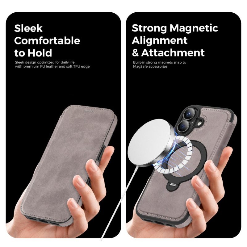 Folio-fodral iPhone 17 Magsafe Integrerad Rfid-blockering