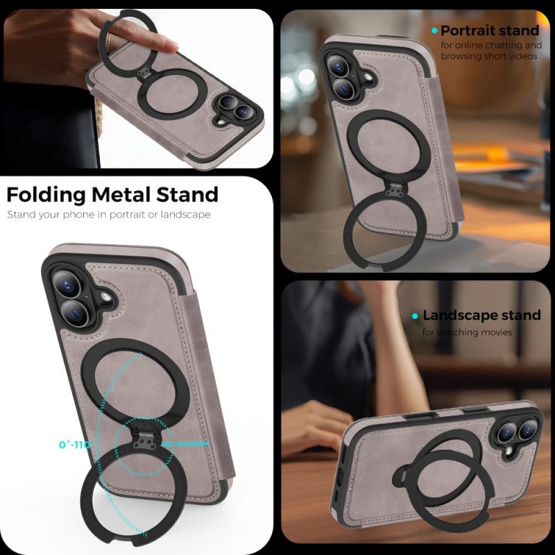 Folio-fodral iPhone 17 Magsafe Integrerad Rfid-blockering