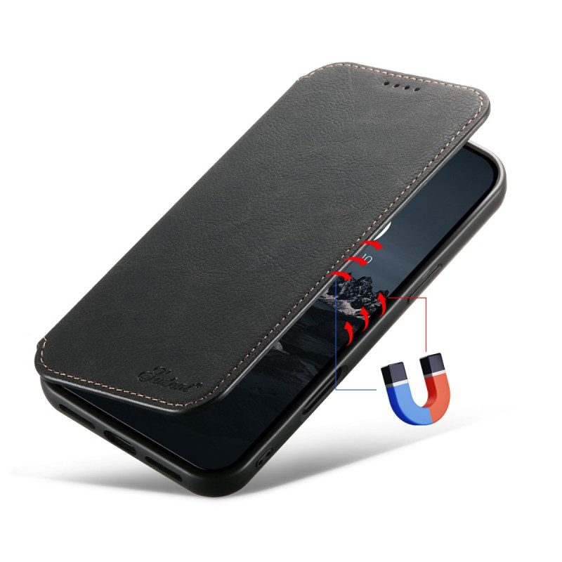 Folio-fodral iPhone 17 Magsafe-kompatibel Lädermodell