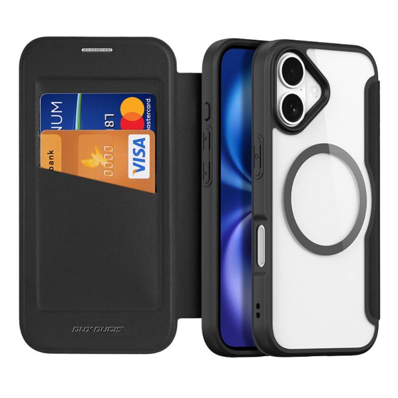 Folio-fodral iPhone 17 Magsafe Skin X Pro-serien Dux Ducis