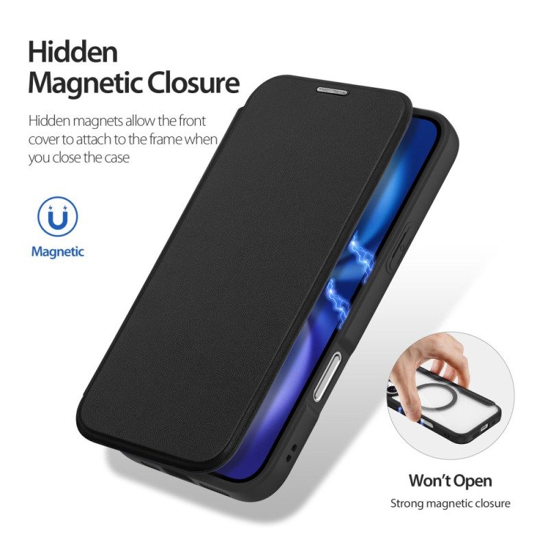 Folio-fodral iPhone 17 Magsafe Skin X Pro-serien Dux Ducis