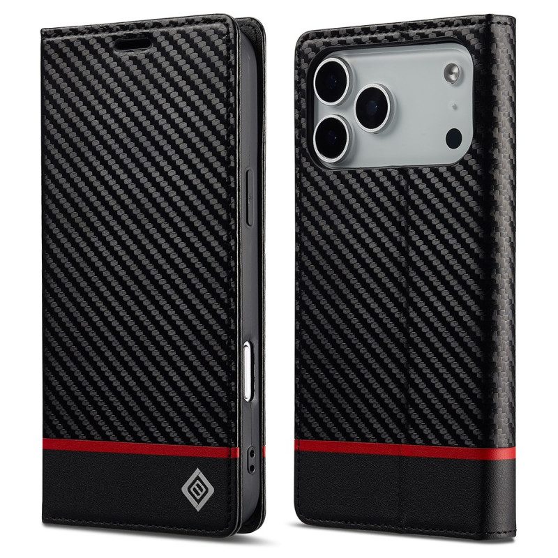 Folio-fodral iPhone 17 Pro Lc.imeeke Kolfiber