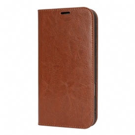 Folio-fodral iPhone 17 Pro Max Äkta Läder