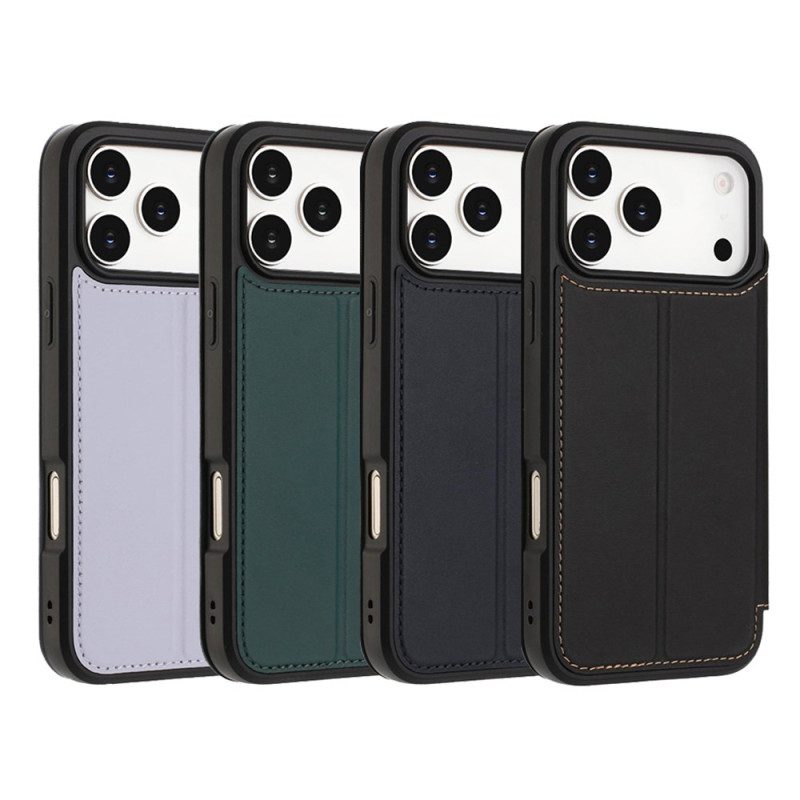 Folio-fodral iPhone 17 Pro Max Magnetlås Och Korthållare