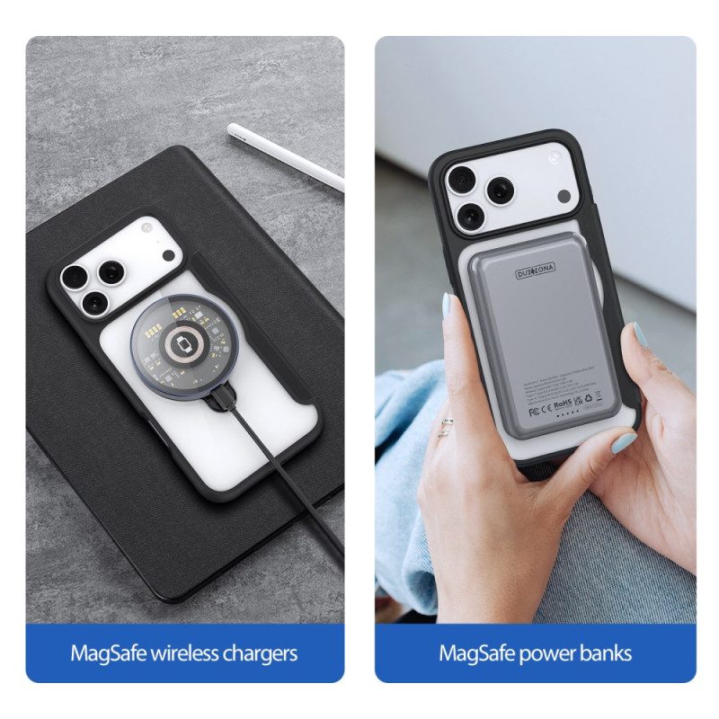 Folio-fodral iPhone 17 Pro Max Magsafe Med Skin X Pro Series Dux Ducis-fäste
