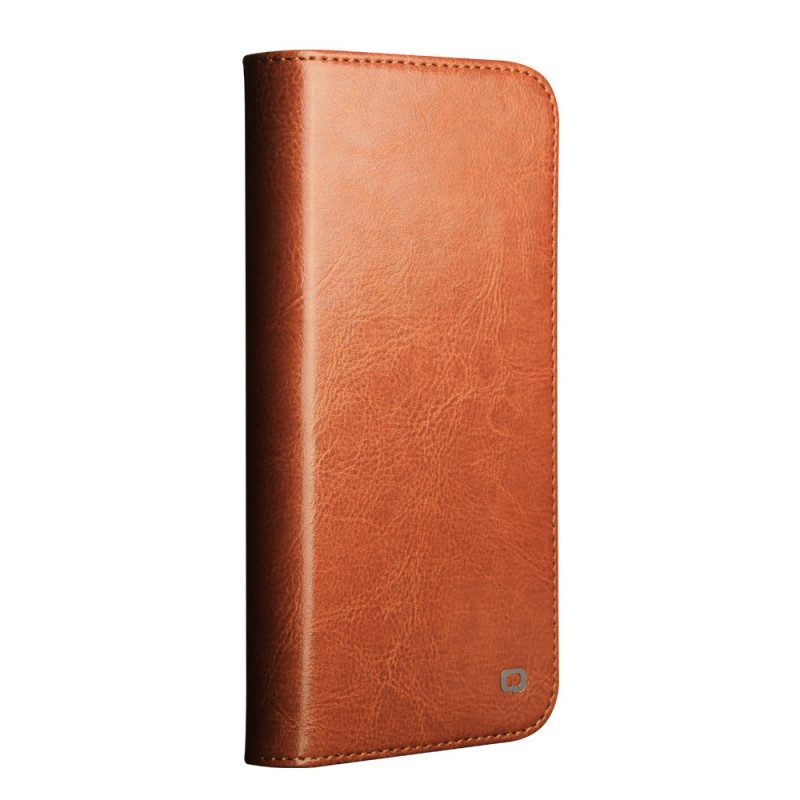 Folio-fodral iPhone 17 Pro Max Qialino-läder