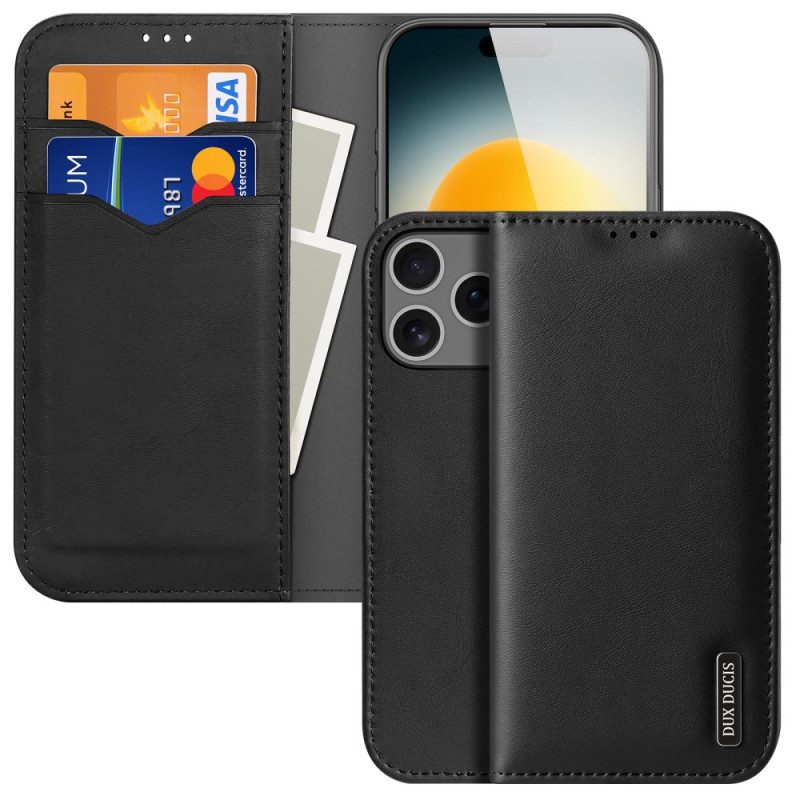 Folio-fodral iPhone 17 Pro Max Telefonfodral Dux Ducis Hivo-serien