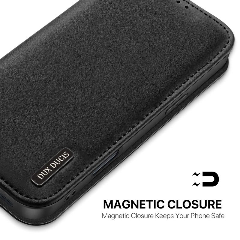 Folio-fodral iPhone 17 Pro Max Telefonfodral Dux Ducis Hivo-serien