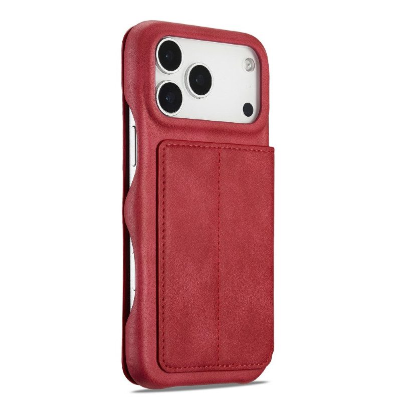 Folio-fodral iPhone 17 Pro Max Telefonfodral Lc.imeeke-skal Med Mockaeffekt