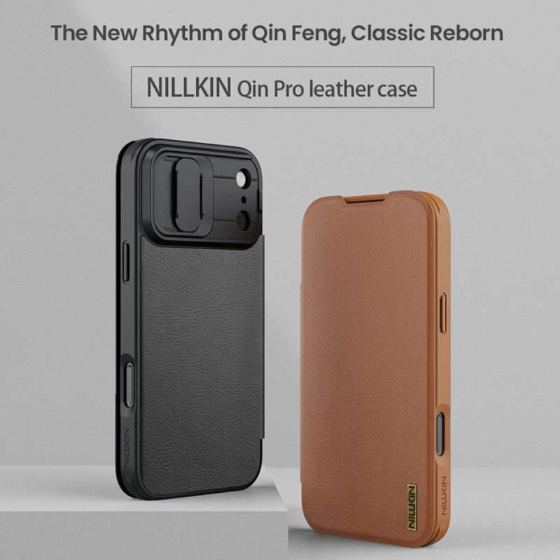 Folio-fodral iPhone 17 Pro Max Telefonfodral Qin Pro-serien Nillkin