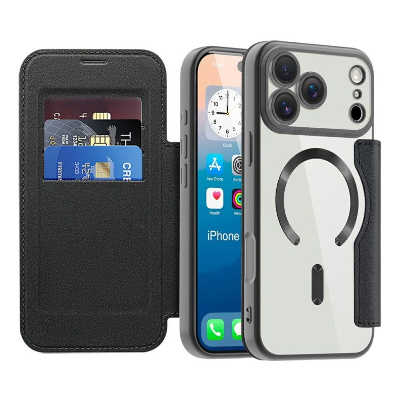 Folio-fodral iPhone 17 Pro Telefonfodral Magsafe-kompatibel Quiltad