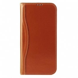 Folio-fodral iPhone 17 Pro Telefonfodral Premium Läderdesign