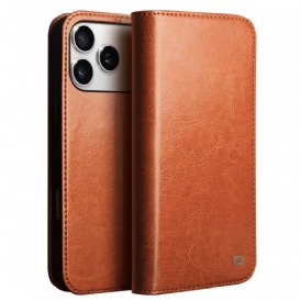 Folio-fodral iPhone 17 Pro Telefonfodral Vintage Qialino