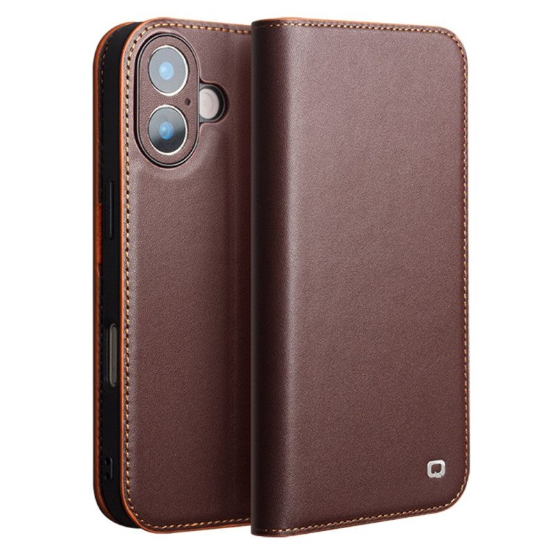 Folio-fodral iPhone 17 Qialino Läder
