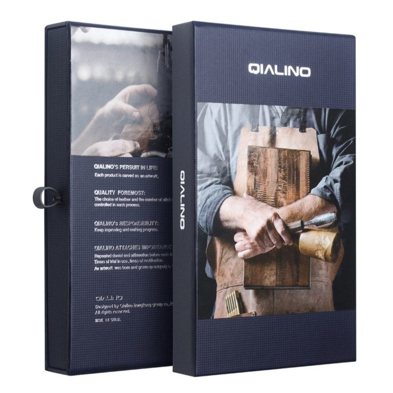 Folio-fodral iPhone 17 Qialino Läder